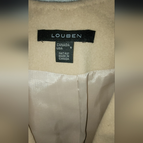 L o u b e n, Jacket Wrap Pho cashmere, beautifully lined Light Tam - Picture 4 of 5